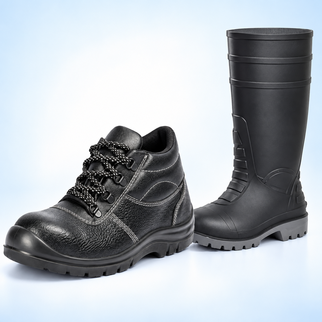 Industrial safety footwear and gumboots